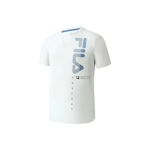 FILA Athletics T-Shirts Men Summer Cloud Gray