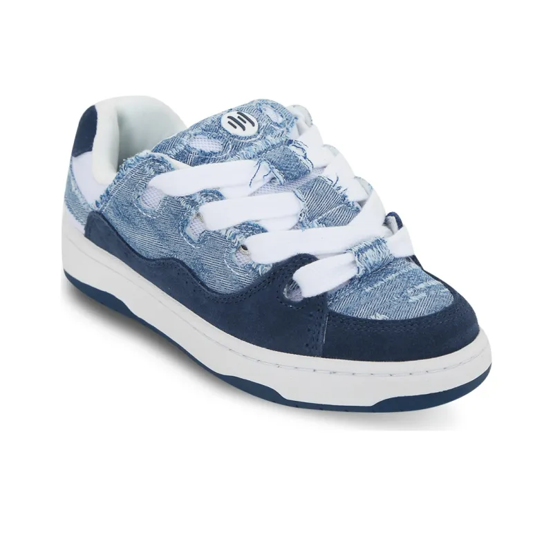 Ollieskate Low Top Skateboard Shoes Unisex Denim Blue-2