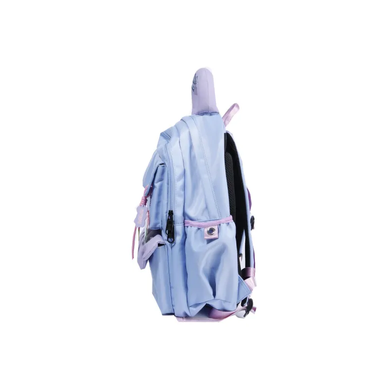 LOLA DESIGN Nylon Backpack Regular Women's Sea Salt White/Cream Yellow/Blue-13