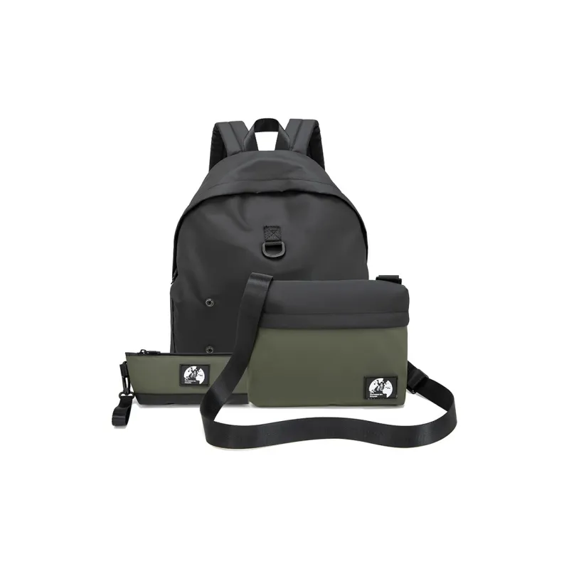 PETERPOINT Nylon Fabric Backpack Regular Unisex Multicolor-2
