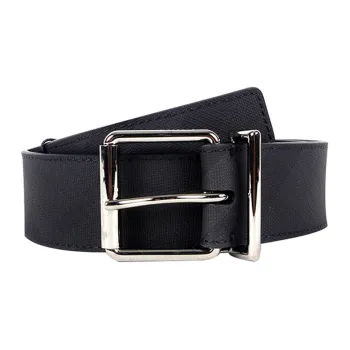 Burberry Minimalist Style Comfortable Fashion Versatile Pin Buckle Belt Men's Black Width: 4cm