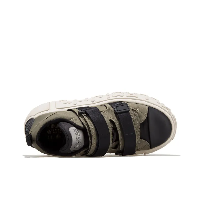 Palladium Skate Low-Top Skateboard Shoes Men's Scallion Green Gray White-2