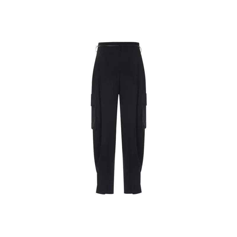 MO&CO Cargo Pants Women's Black-1