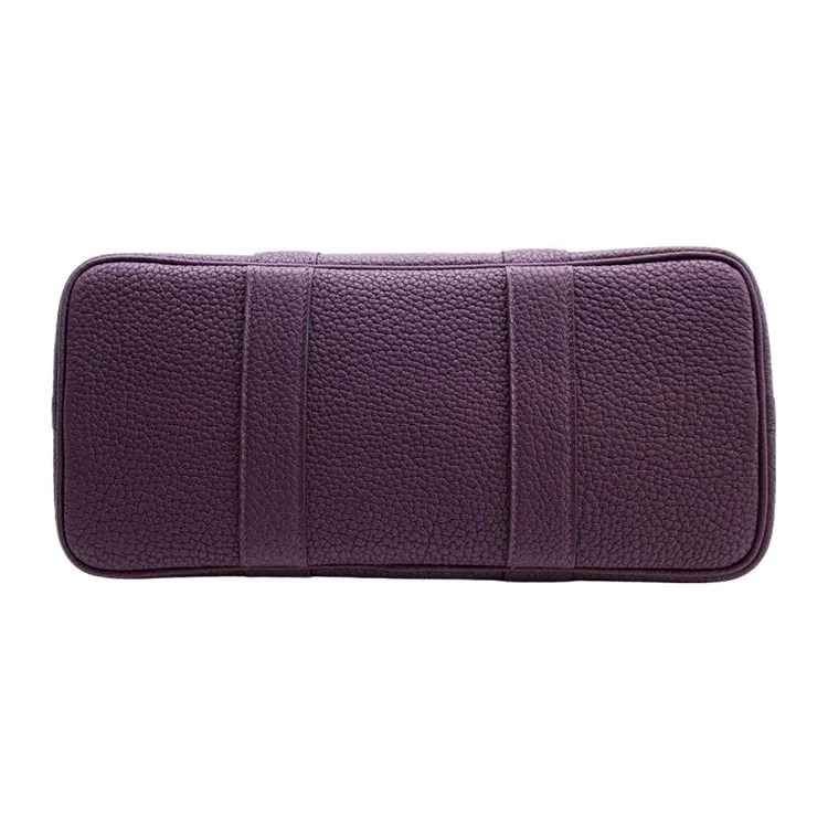 HERMES Garden Party Negonda Calfskin Garden Handbag Regular Women's N5 Cassis Black Currant Color-4