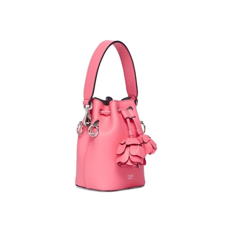 FENDI Mon Tresor Calfskin Bucket Bags Shoulder Bag Crossbody Bag Handbag Mini Women's Pink-1
