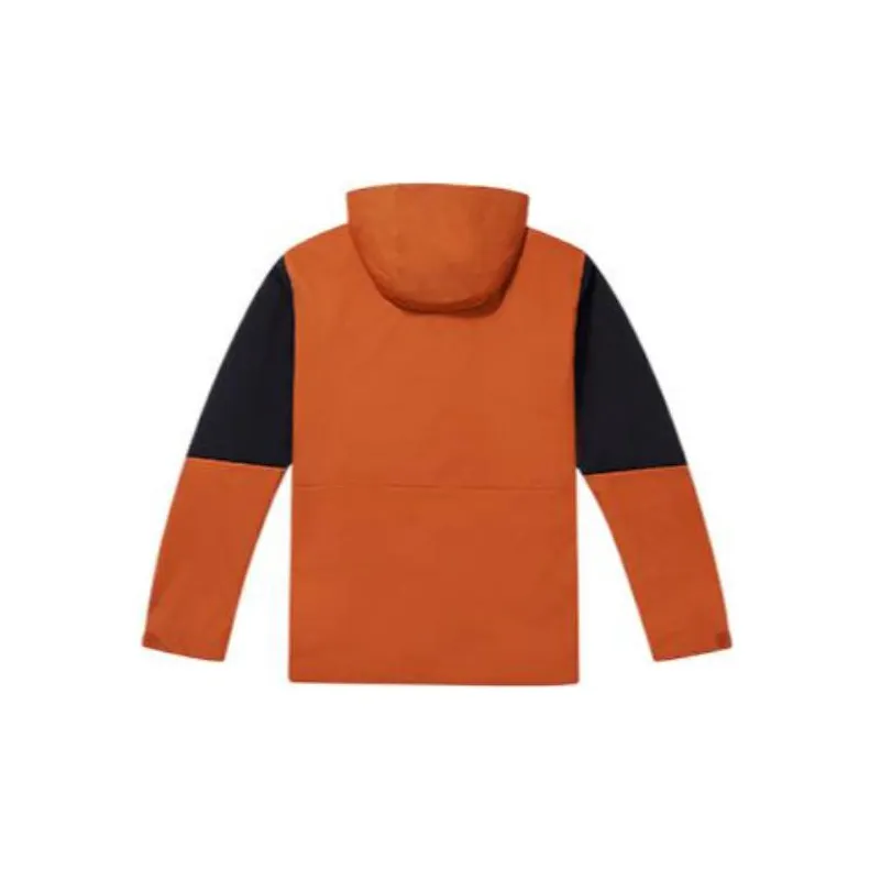 Columbia Windbreaker Jackets Men Black Orange-1