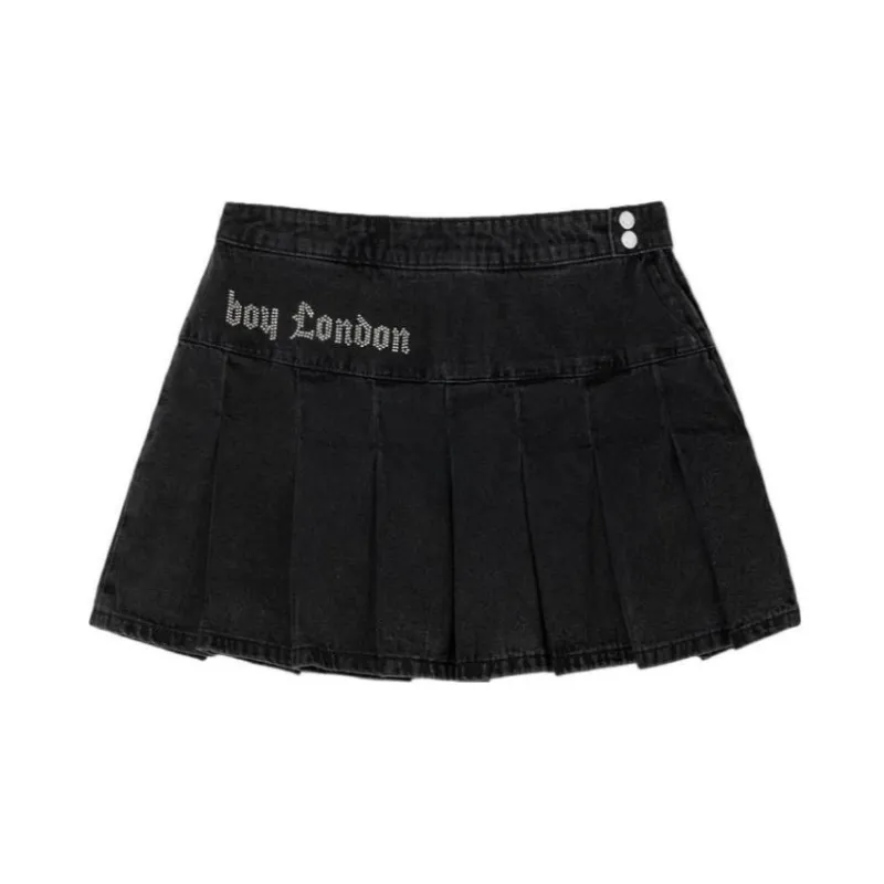 Boy London Denim Short Skirts Women's Black-1