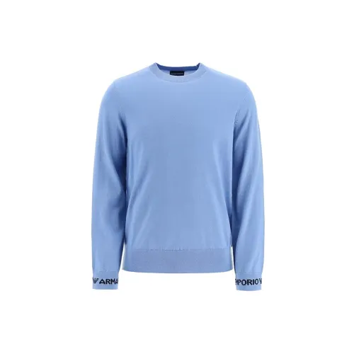 EMPORIO ARMANI Sweaters Men Sapphire Blue