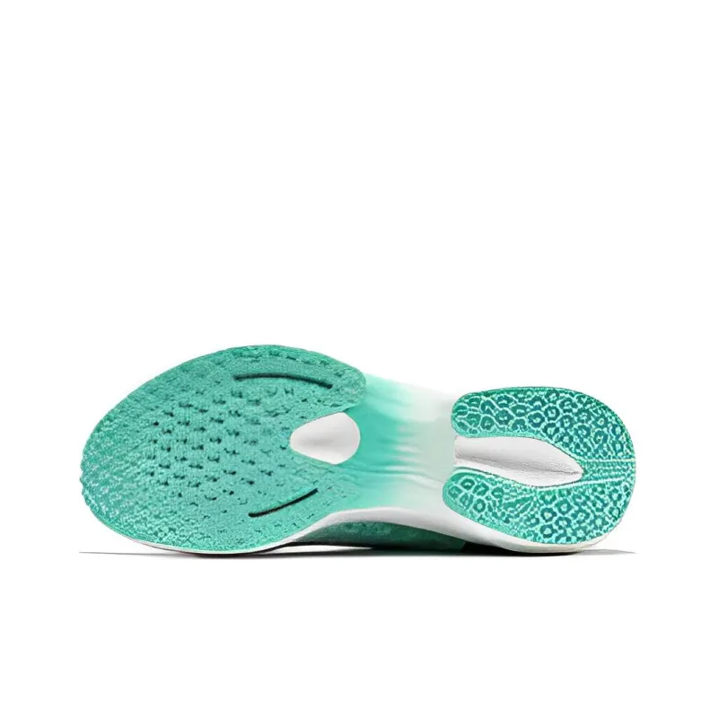 QIAODAN Cushioning Lightweight Running Shoes Men's White Green-4