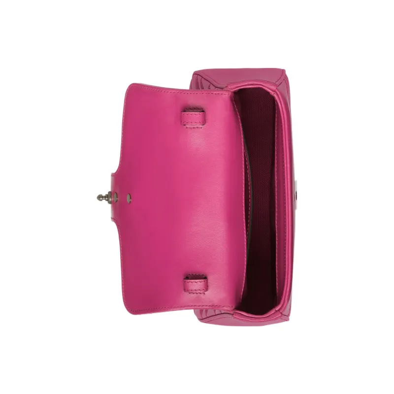 GUCCI GG Marmont Nylon Messenger Bag Shoulder Bag Crossbody Bag Handbag Mini Women's Fuchsia-6