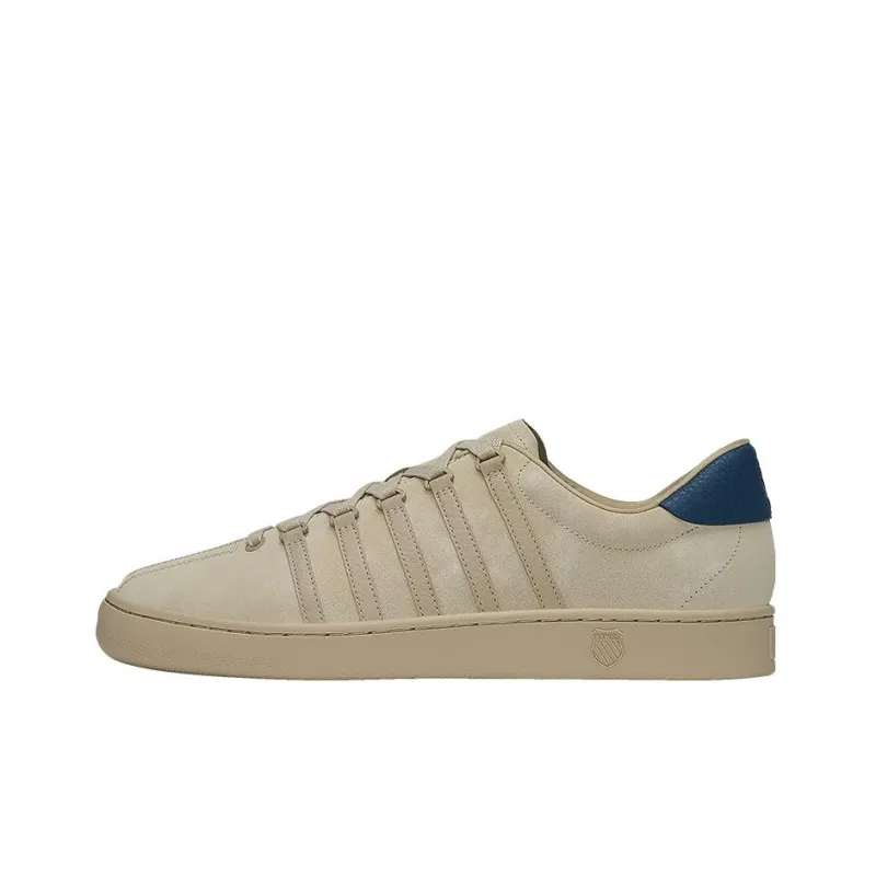 KSWISS Classic Anti Slip Wear Resistant Low Top Skateboard Shoes Gray Blue-0