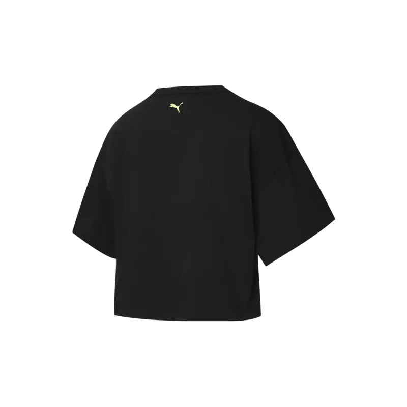 PUMA Drop Shoulder Sleeve T Shirt Women's Black-1