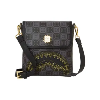 SPRAYGROUND PVC Messenger Bag, Shoulder Bag, Crossbody Bag Regular Unisex Black