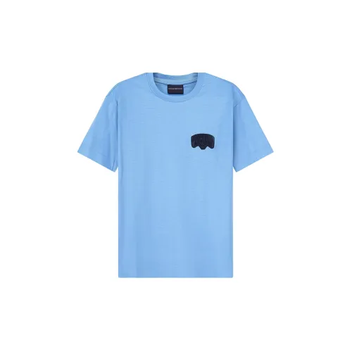 EMPORIO ARMANI T-Shirts Men Sky Blue