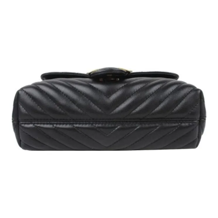 PINKO Puff Cow Leather Pillow Bag, Handbag, Shoulder Bag, Crossbody Bag Regular Women's Black-5