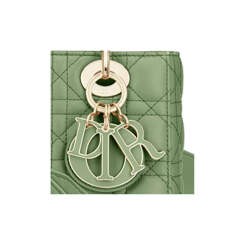 DIOR Lady DiorMy ABCDior Sheepskin Shoulder Bag, Crossbody Bag, Handbag Small Size Women's Mint Green-1