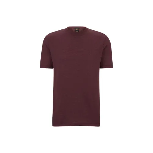 HUGO BOSS T-Shirts Men Burgundy