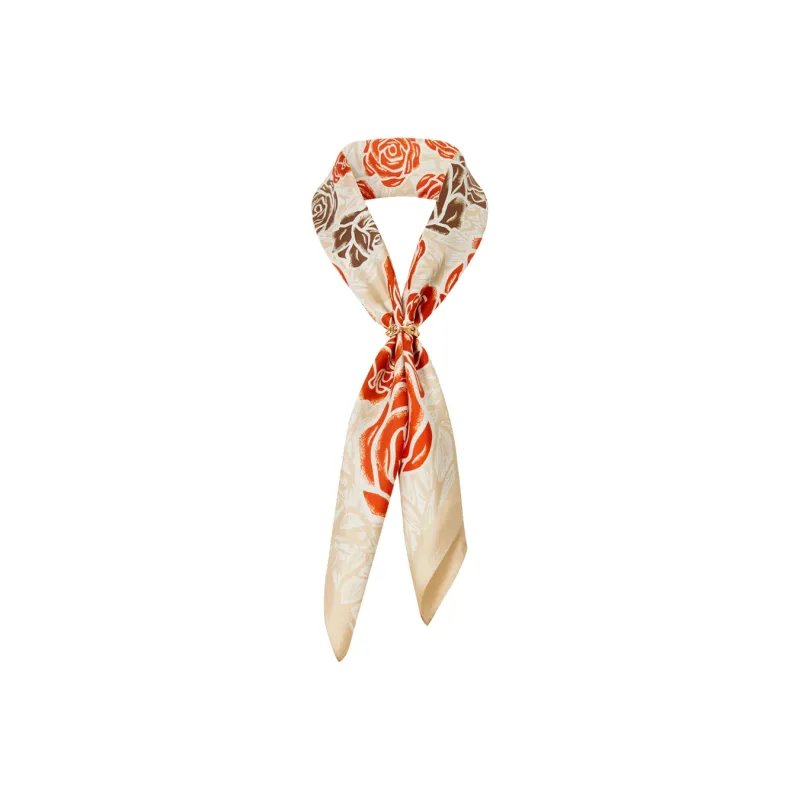 WENSLI Double Sided Print Medium Square Scarf Women's-3