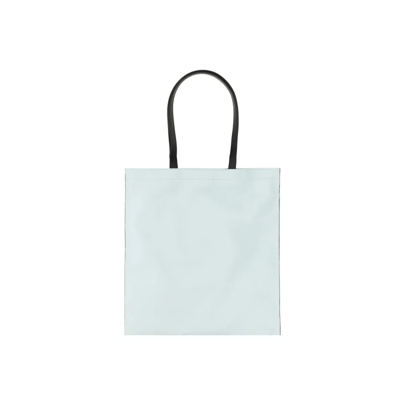 MOSCHINO Polyurethane Tote Bag Shopping Bag Shoulder Bag Handbag Men's Blue-1