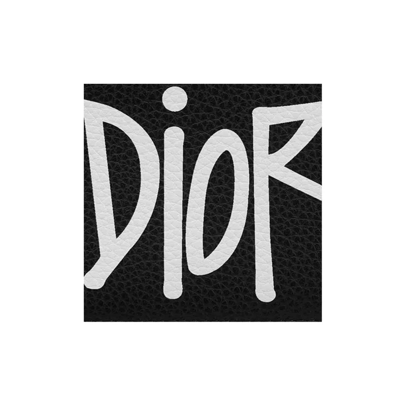 DIOR Grained Calfskin Card Set Card Holder Unisex Black-3