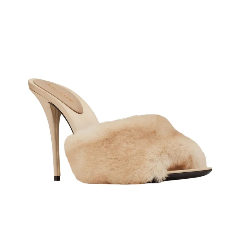 SAINT LAURENT La 16 105mm Mules-3
