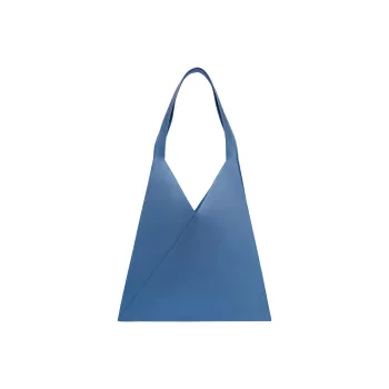 Maison Margiela Cow Leather Tote Bag Shopping Bag Shoulder Bag Handbag Women's Blue