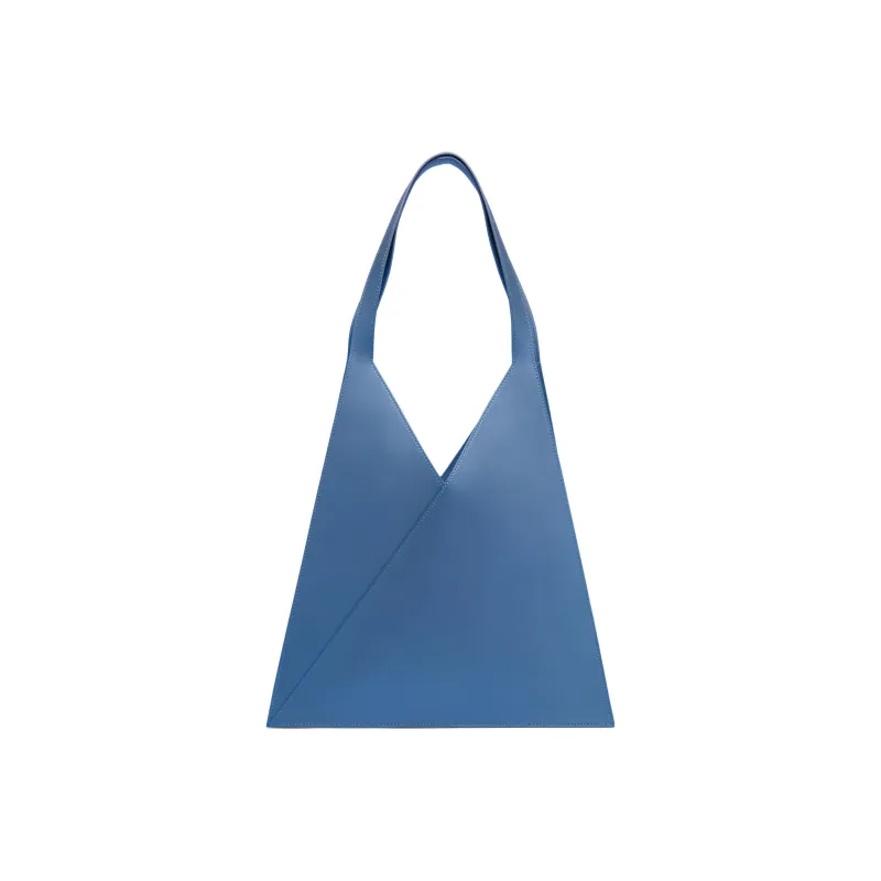Maison Margiela Cow Leather Tote Bag Shopping Bag Shoulder Bag Handbag Women's Blue-0