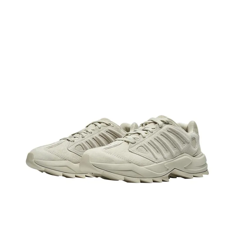 KSWISS Shock Absorbers With Slip Resistant Features Low Top Sports Casual Shoes Beige-2