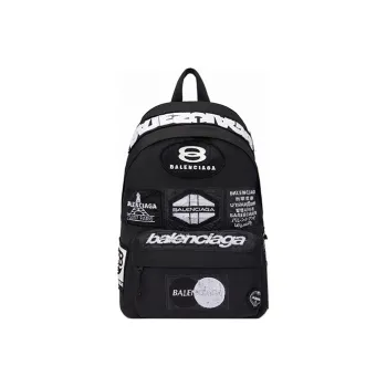 Balenciaga Explorer Polyamide Backpack Men's Black White