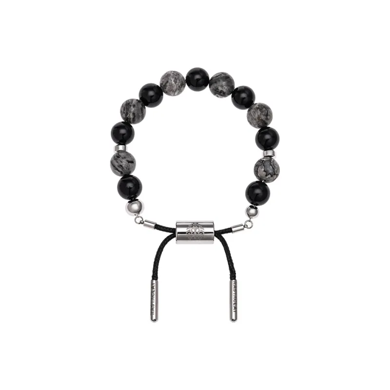 Rastaclat Black Agate Bracelets Unisex-0
