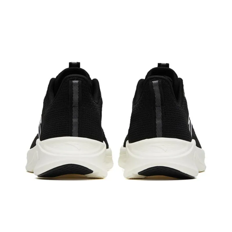 Anta Breathable Cushioning Low Top Running Shoes Women's Black-3