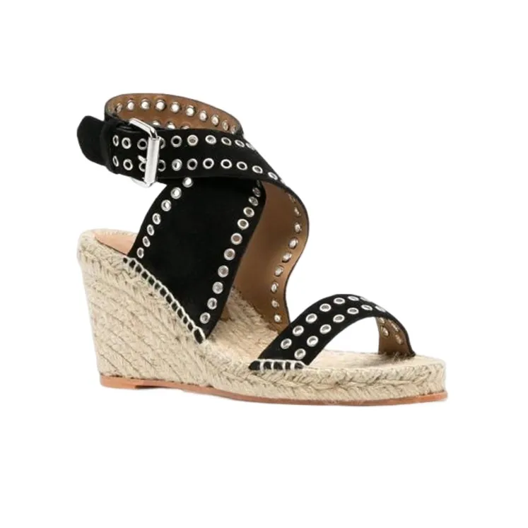 ISABEL MARANT 80mm Platform Wedge Sandals-2