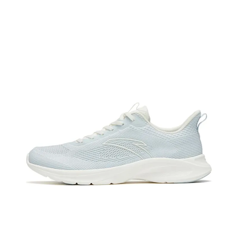 Anta Running Collection Slip Resistant, Abrasion Resistant, Breathable Low Top Running Shoes Men's White Blue-0