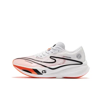 Erke Zhijing 1.0 Cushioned Slip Resistant Low Top Qi Technology Running Shoes Women's Swan Color