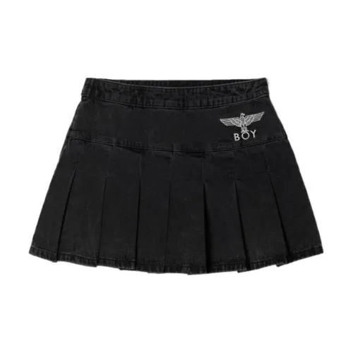 Boy London Denim Short Skirts Women's Black