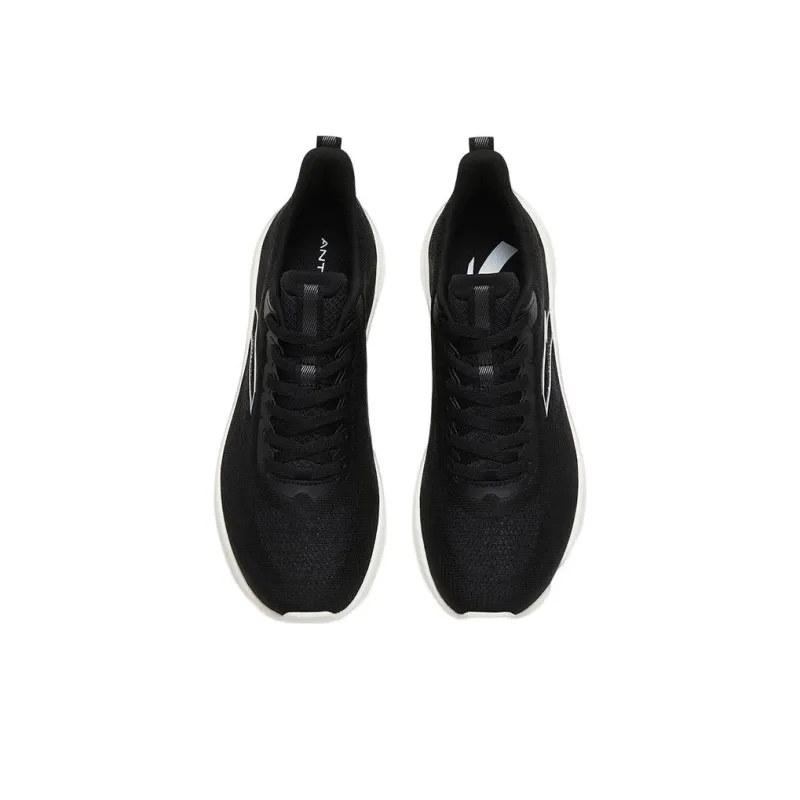 Anta Running Collection Slip Resistant, Abrasion Resistant, Breathable Low Top Running Shoes Men's Black White-2