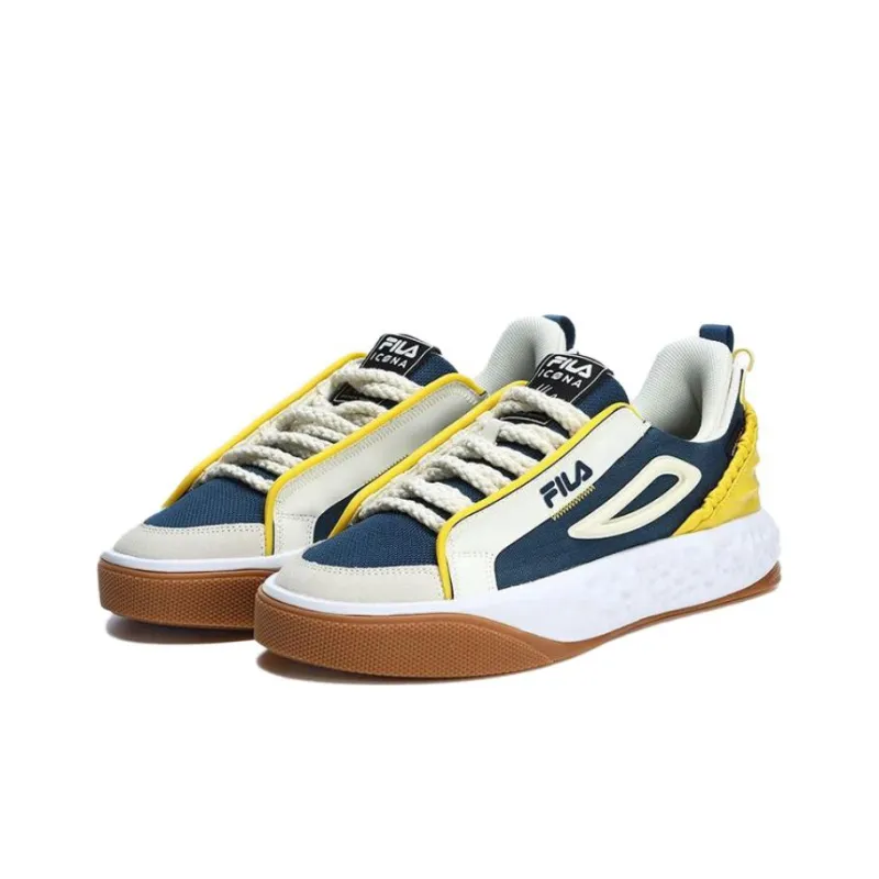 FILA Core Viva Fashion Icona Skate Shoes 'White Blue Yellow'-2