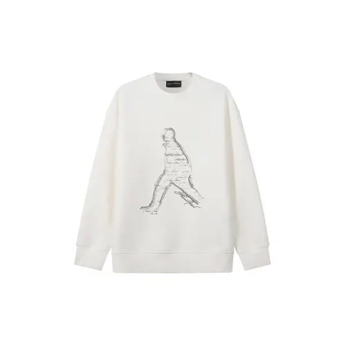 EMPORIO ARMANI Sweatshirts Men White