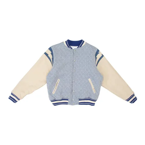 RHUDE Diamond-jacquard Baseball Jacket