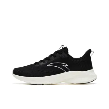 Anta Breathable Cushioning Low Top Running Shoes Women's Black
