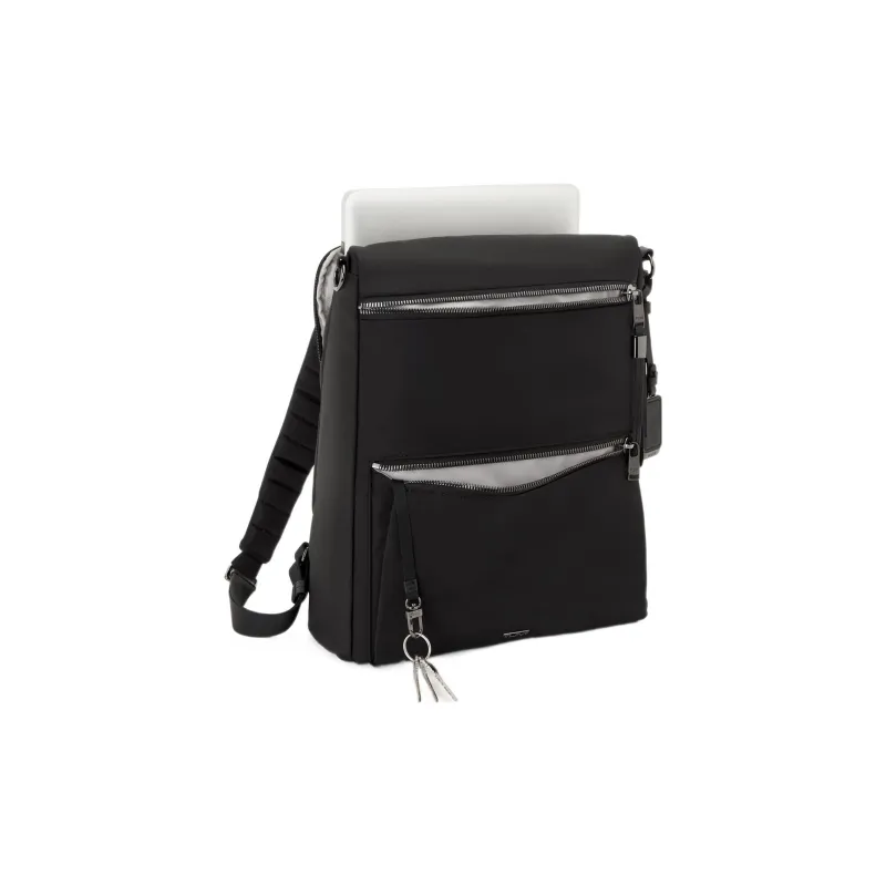 TUMI Voyageur Nylon Backpack Handbag Women's Black-1