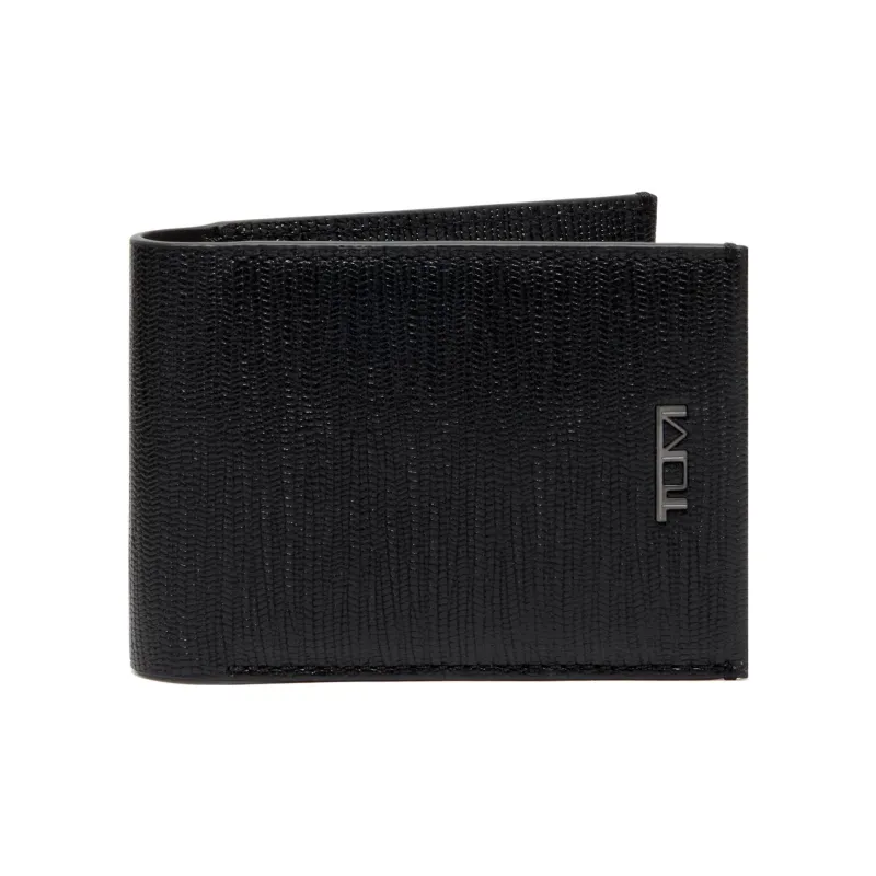 TUMI Leather Business Card Holder Unisex Black-0