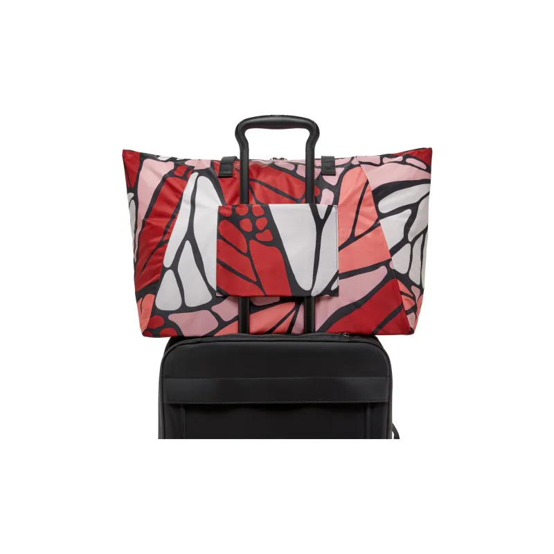 TUMI Voyageur Fabric Tote Bag Shopping Bag Handbag Women's Red-3