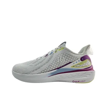 361° Anti Slip Wear Resistant Low Top Running Shoes Women's White Blue