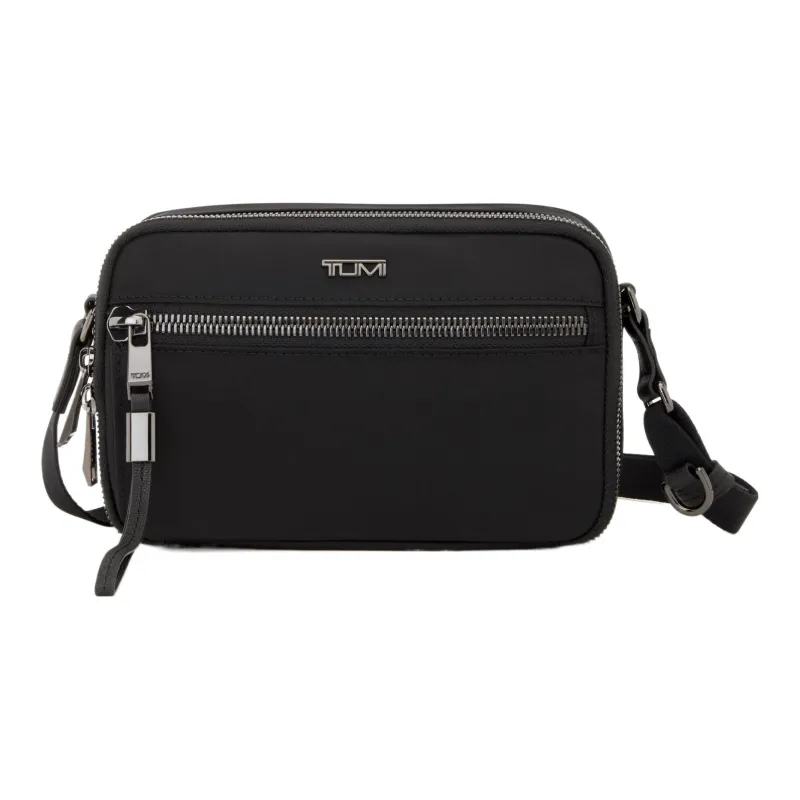 TUMI Nylon Shoulder Bag, Crossbody Bag Women's Black-0
