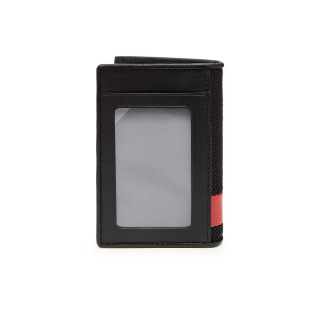 TUMI Business Card Holder Unisex Black & Red-1