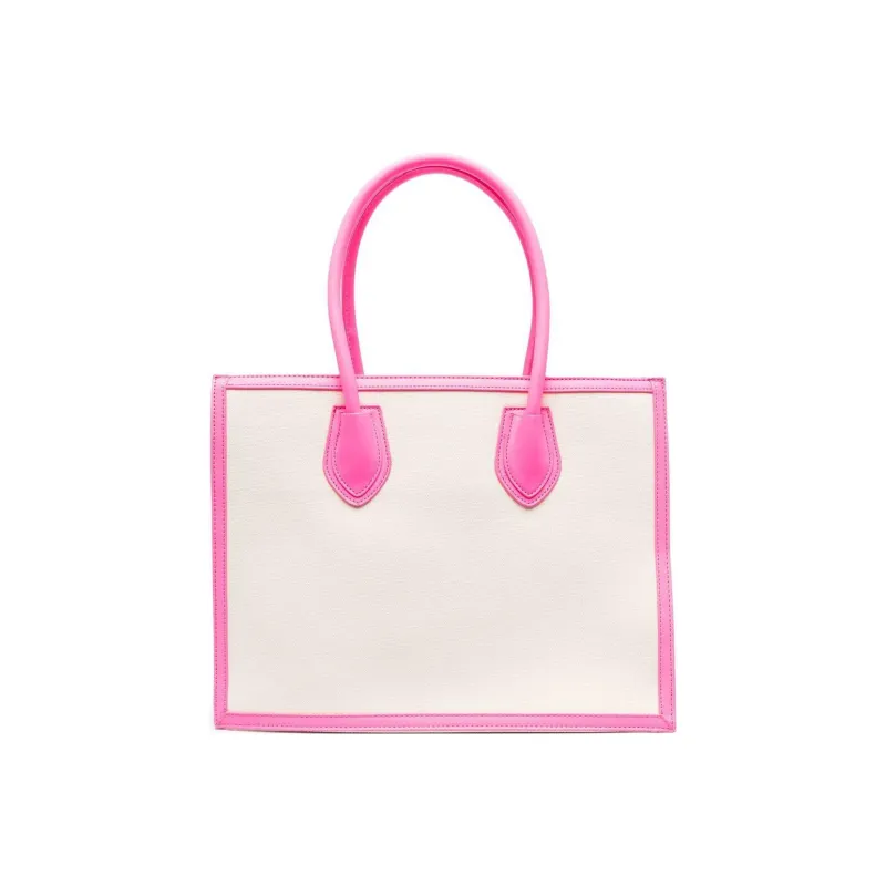 MSGM Cotton Tote Bag Shopping Bag Shoulder Bag Handbag Kids' Pink-1