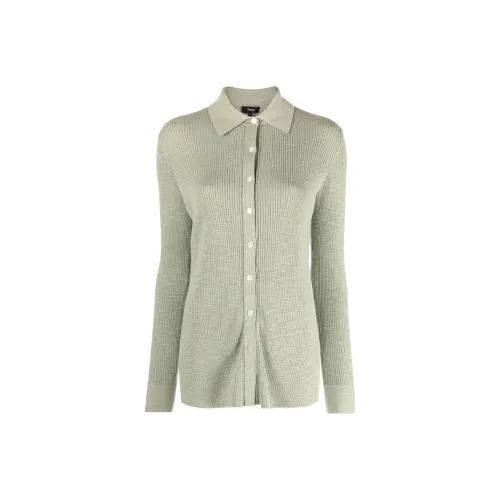 THEORY Polo Shirts Women's Sage Green