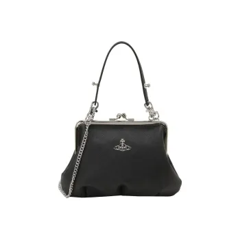 Vivienne Westwood Synthetic Leather Portable Shoulder Bag Crossbody Bag Wallet Women's Black