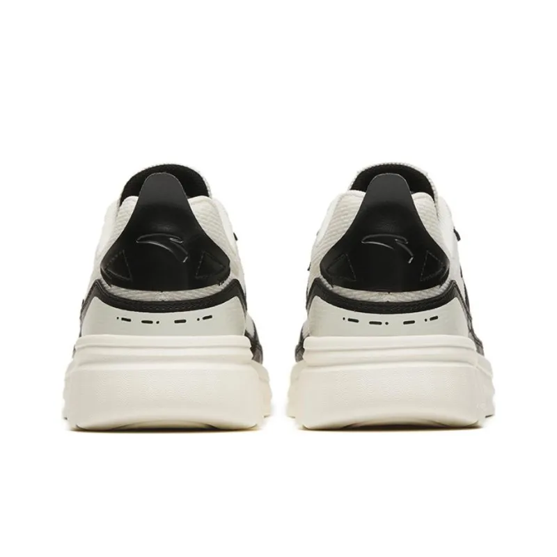 Anta Traveler GZ Anti-Slip Wear-Resistant Low-Top Casual Shoes Men's White Black-3